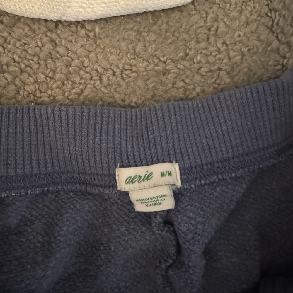 Aerie Heathered Blue Knit Top